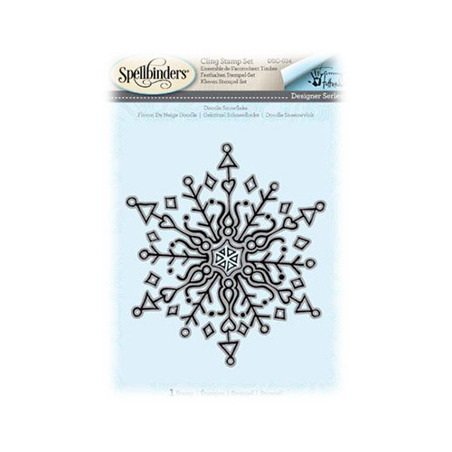 Spellbinders - Tampon - 3D / Ombres - Flocon de Neige Doodle