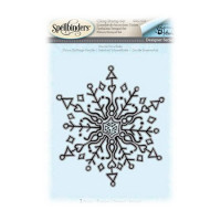 Spellbinders - Tampon - 3D / Ombres - Flocon de Neige Doodle