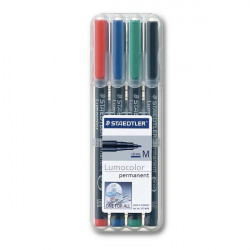 STAEDTLER - Lumocolor® - Feutre Universel Permanent M - 317 WP4 - STAEDTLER® Box