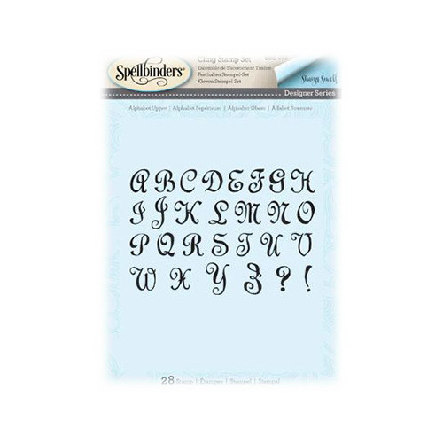 Spellbinders - Stempel / Stamp - Alpha Upper Stamp Set