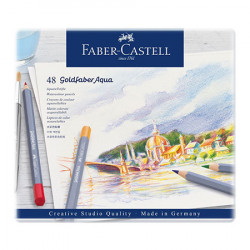 Faber-Castell - Crayon Goldfaber Aquarelle - Boîte Métal de 48 Pièces
