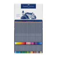 FABER-CASTELL - Goldfaber Aqua - Crayons Aquarellables - 48 Couleurs - Boîte Métal