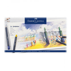 Faber-Castell - Crayon Goldfaber Permanent - Boîte Métal de 36 Pièces