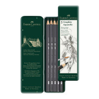 Faber-Castell - Watersoluble Pencil Graphite Aquarelle - Tin of 5