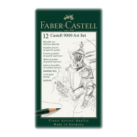Faber-Castell -  Set de 12 Crayons Graphite Castell 9000 - Set 'Art'