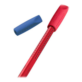 Faber-Castell - Gommes Capuchon - Grip 2001 - Rouge & Bleu