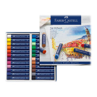 Faber-Castell - Oil Crayons - Cardboard Box of 24