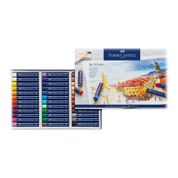 Faber-Castell - Oil Crayons - Cardboard Box of 36