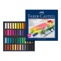 Faber-Castell - Etui de 48 Demi-Pastels Carrés Tendres