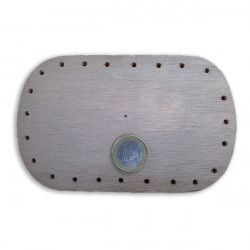 Bottom / Background for Basketry - Plywood - Round Rectangle - 8x13CM