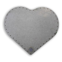 Bottom / Background for Basketry - Plywood - Heart - 16x16CM and 23x26CM