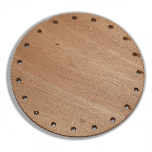 Bottom / Background for Basketry - Plywood - Round - 9CM