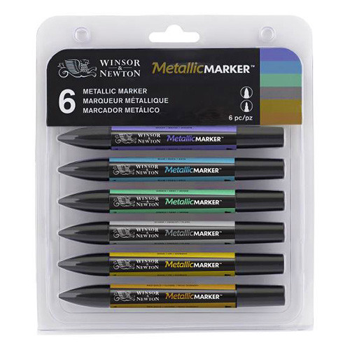 Winsor & Newton - ProMARKER - Set of 6 - MetallicMARKER