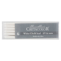 Cretacolor - Box of 6 Artists Leads 5.6mm - White Pastel