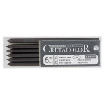 Cretacolor - Box of 6 Artists Leads 5.6mm - Graphite Leads - 4B