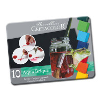 Cretacolor - Aqua Brique - Set de 10 - Boîte en Métal