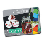 Cretacolor - Aqua Brique - Set de 10 - Boîte en Métal