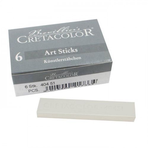 Cretacolor - 6 x Pastel Blanc - En Stick - Sec & Soft