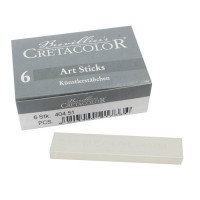 Cretacolor - 6 x Pastel Blanc - En Stick - Sec & Soft