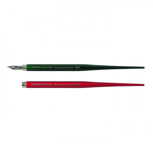 Cretacolor - Calligraphy Nib Holder - Red / Green