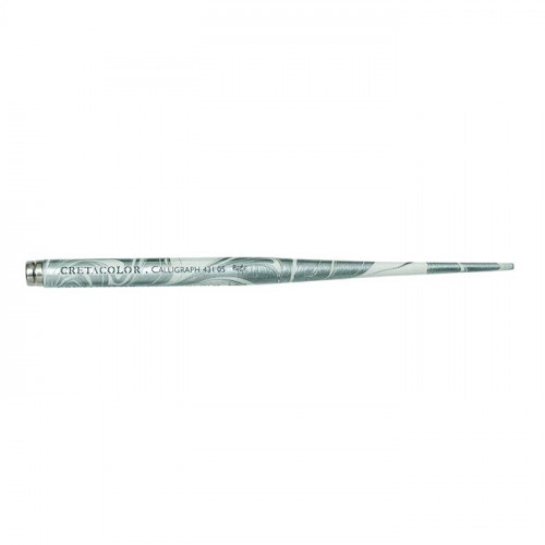 Cretacolor - Calligraphy Nib Holder - White / Silver - Marble Effect