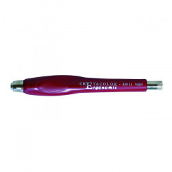 Cretacolor - Lead Holder for 5.6mm Leads - ERGONOMIC - Red - Plastic - With Sharpener