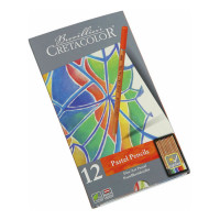 Cretacolor - Crayons Fine Art Pastel - Assortiment de 12 Couleurs - Étui Métal