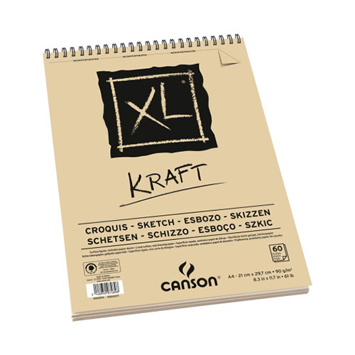 Canson® - XL® Kraft - 60 Sheets - 90 gsm - A4 Size