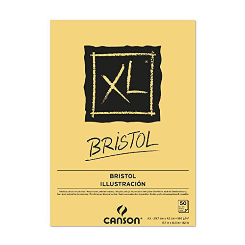Canson® - XL® Bristol - Block - 50 Sheets - 180 gsm - A3 Size