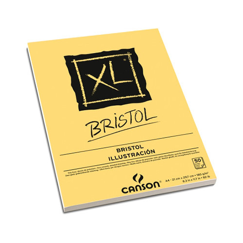 Canson® - XL® Bristol - Bloc - 50 Feuilles - 180 g/m² - Format A4