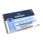 Canson® - Montval® - Papier Aquarelle - Bloc de 12 Feuilles - Avec Spirales - 300 g/m² - 24 x 32 cm