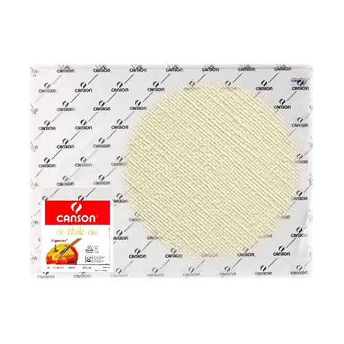Canson® - Figueras® - Papier pour Huile & Acrylique - Grain Toilé - Feuille de 50 x 65 cm - 290 g/m²