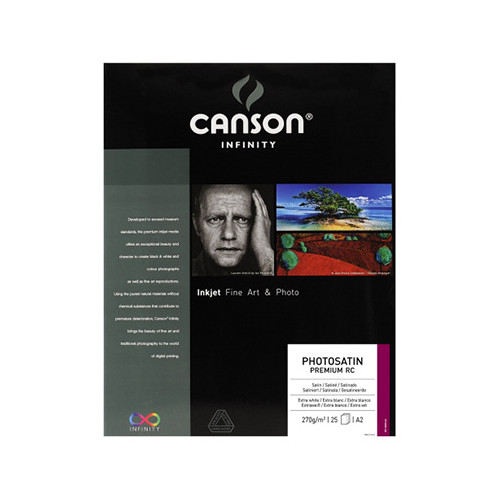 Canson® - Infinity® PhotoSatin Premium RC - 25 Feuilles - 270 g/m² - Format A2