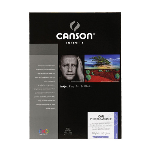 Canson® - Infinity® RAG Photographique - 25 Sheets - Matte - 210 gsm - A3 Size