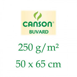 Canson® - Papier Buvard - Grain Léger - Feuille de 50 x 65cm - 250 g/m²