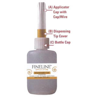 FINELINE APPLICATORS - Tube Applicateur - Oval - 37ML - 0.8MM (18G)
