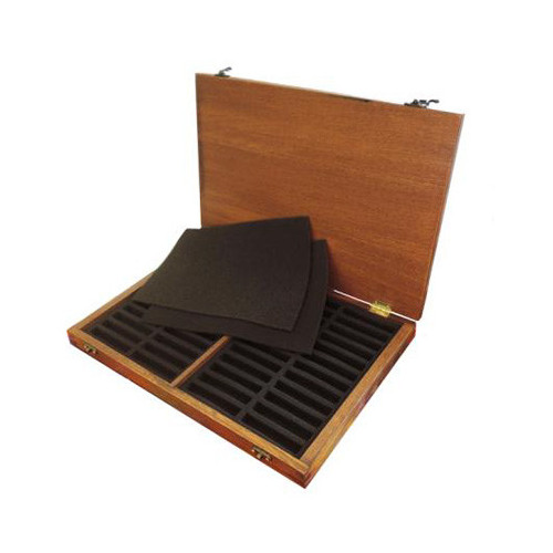 NIDART - Boîte Rangement pour 48 Pastels - En Pin