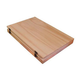 NIDART - Boîte Rangement pour 48 Pastels - En Pin