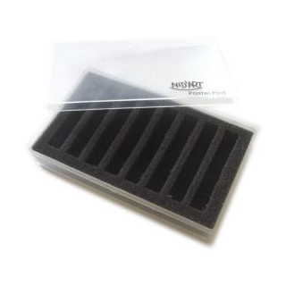 NIDART - Boîte Rangement pour 8 Pastels - En Plastique - 15 x 9 x 3 cm