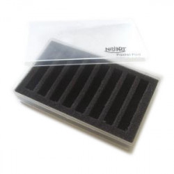 NIDART - Boîte Rangement pour 8 Pastels - En Plastique - 15 x 9 x 3 cm