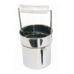 NIDART - Brush Washer Medium - Stainless Steel - 10 x 11 cm