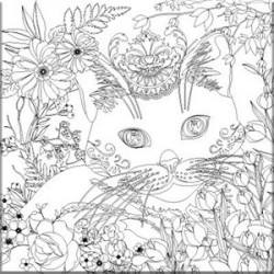 NIDART - Coloring Panel - 30x30 - Cat 1