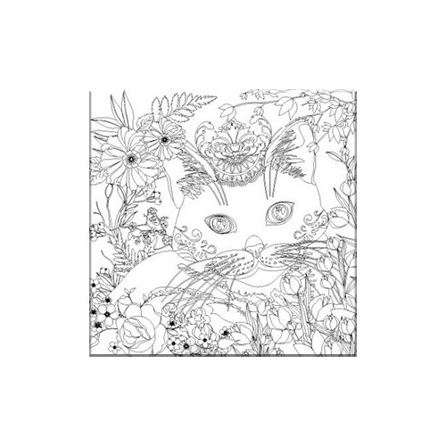 NIDART - Coloring Panel - 30x30 - Cat 1