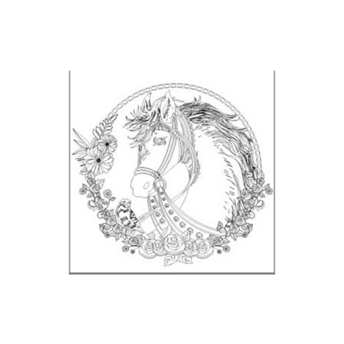 NIDART - Carton à Peindre - 30x30 - Cheval
