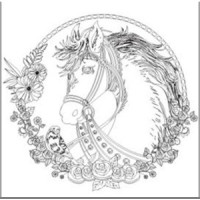 NIDART - Carton à Peindre - 30x30 - Cheval