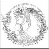 NIDART - Carton à Peindre - 30x30 - Cheval