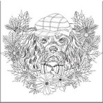 NIDART - Coloring Panel - 30x30 - Dog 3