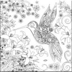NIDART - Coloring Panel - 30x30 - Humming-Bird