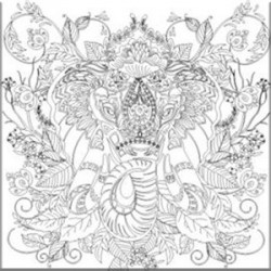 NIDART - Coloring Panel - 30x30 - Elephant