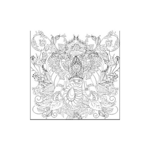 NIDART - Coloring Panel - 30x30 - Elephant